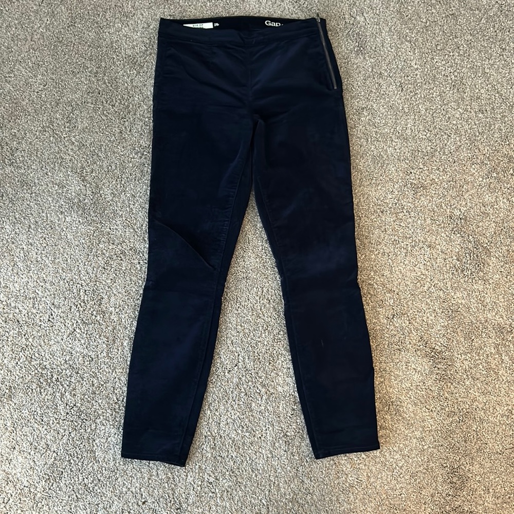 Gap Velvet Side Zip Legging
